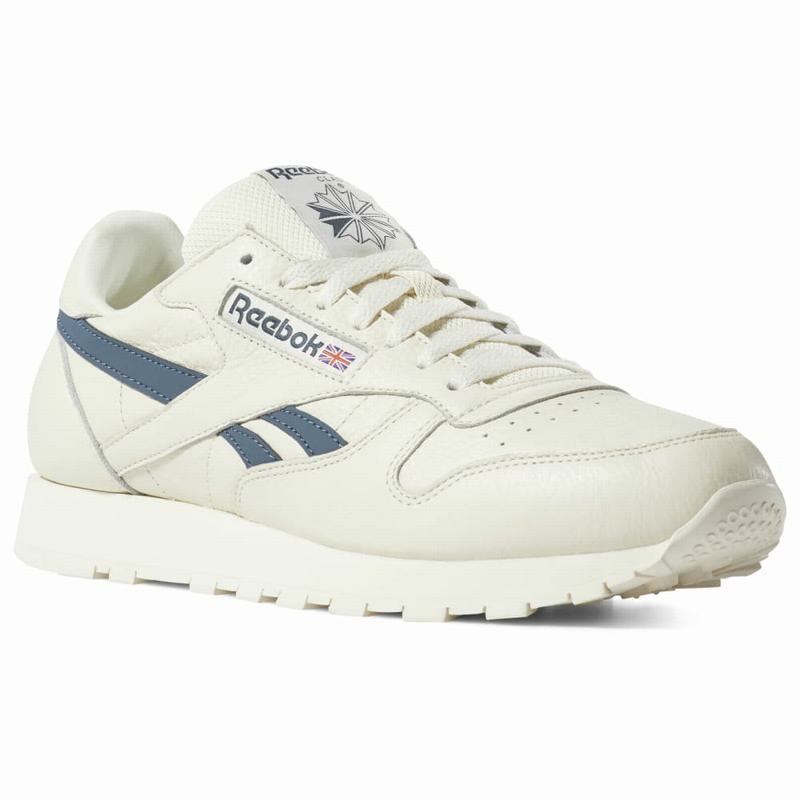 Reebok Classic Leather Tenisky Panske - Biele/Modre GT8266LD